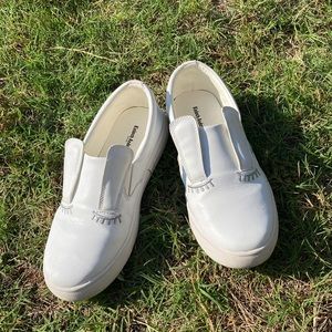 Cute white slip on bunny ears